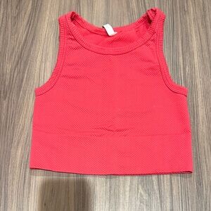 Nikibiki Deep Pink Ribbed Tank Top